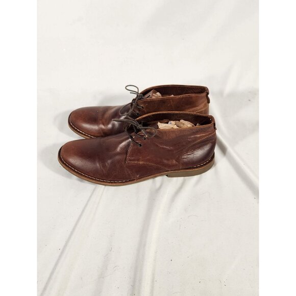 Franco Fortini Mens Dade Chukka Leather Boots Brown Comfort Preppy US:12 - Picture 2 of 12